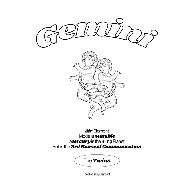 Gemini Zodiac Design by bybeyond