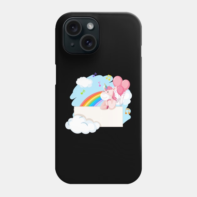 Unicorn rainbow Phone Case by Johnny_Sk3tch