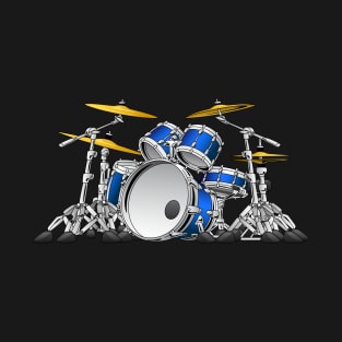 5 Piece Drum Set Cartoon T-Shirt
