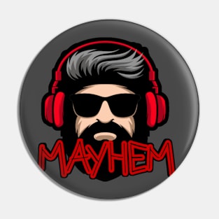 Mayhem logo Pin