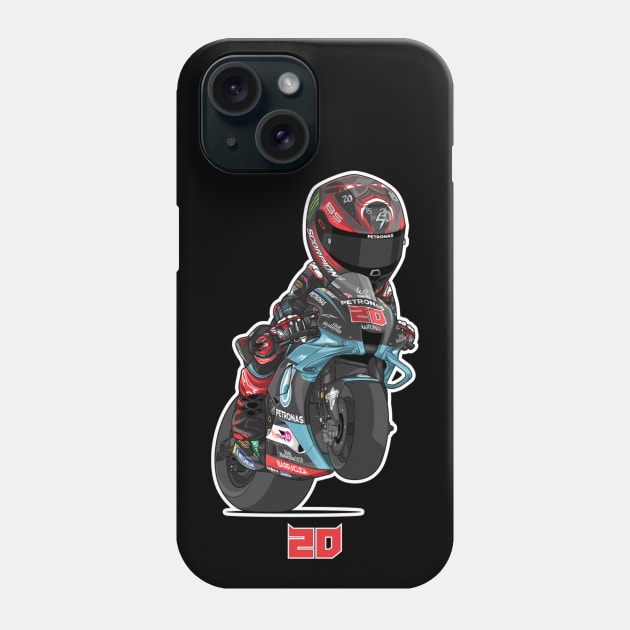 Fabio Quartararo Cartoon Phone Case by lavonneroberson