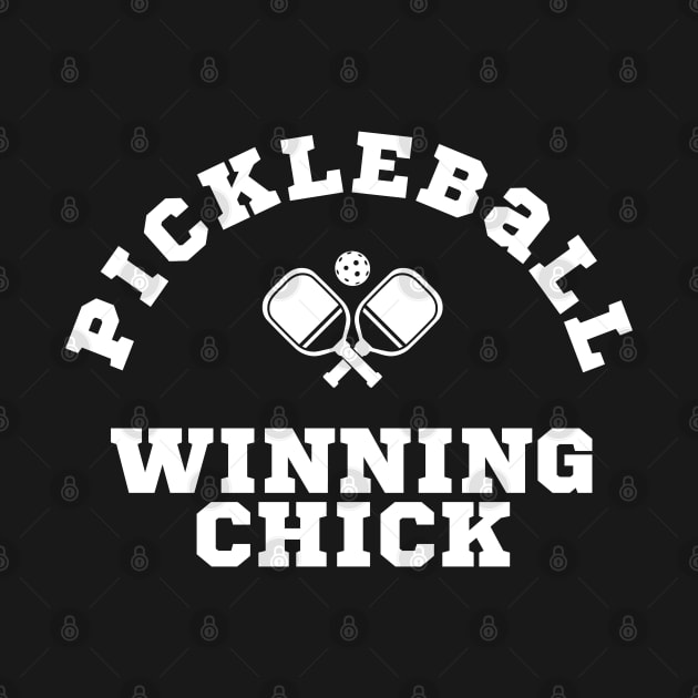 Pickleball WINNING CHICK, peddle ball, fun time playing pickleball by KIRBY-Z Studio