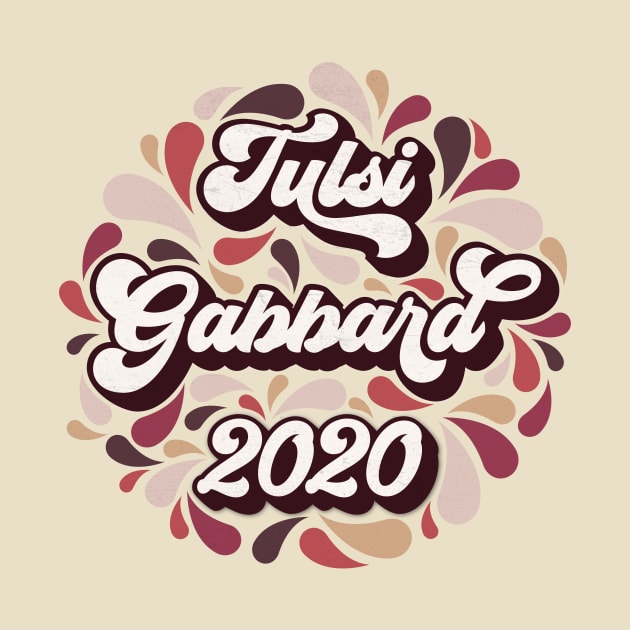 Tulsi Gabbard 2020 Retro Paisley by KimberMaddox