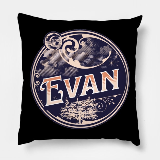 Evan Name Tshirt Pillow by Renata's