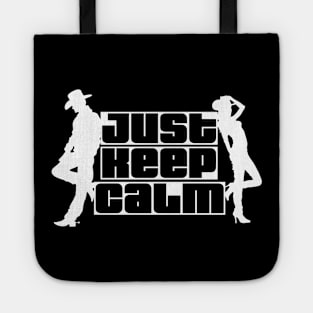 JUST KEEP CALM (white) Tote