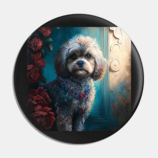 Cavoodle Art Pin