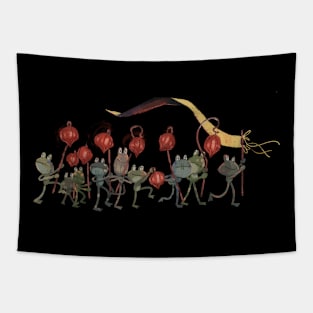 A Froggy Parade Tapestry