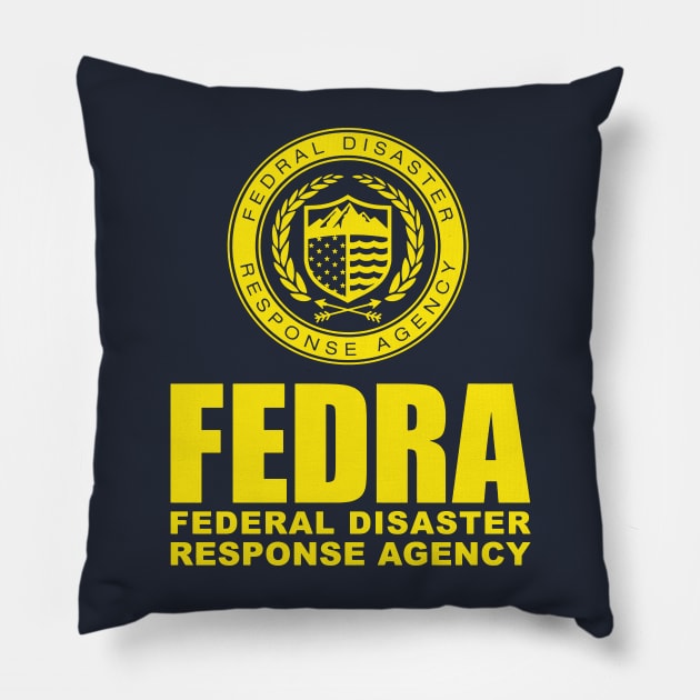 F.E.D.R.A. Pillow by MindsparkCreative