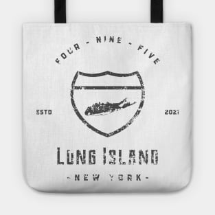 495 Collection text Logo Tote