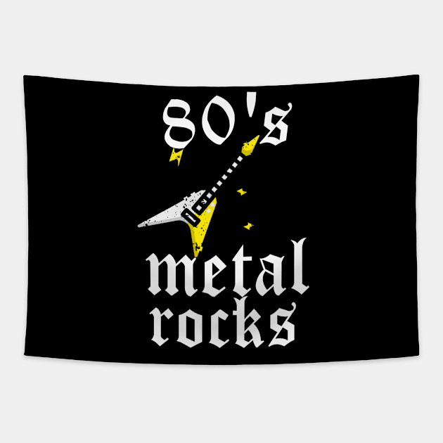 80's Metal Rocks Tapestry by MCALTees