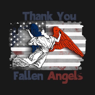 American Flag, American Heroes, Fallen Angels, USA, Patriot, Army, America Salute T-Shirt