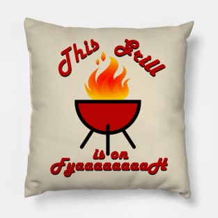 Grill Fire Pillow