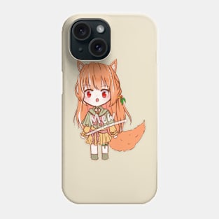 orange hair fox Phone Case