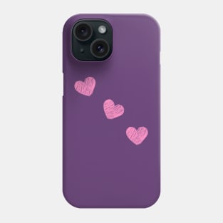 Pink Hearts Phone Case