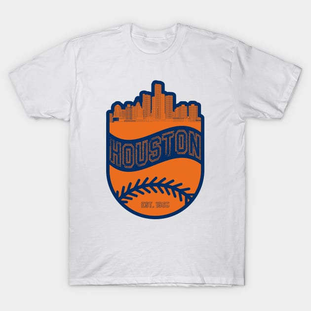 Houston Astros Vintage Baseball Art Unisex T-Shirt