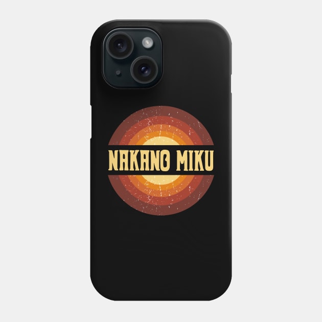 Vintage Proud Name Miku Anime Gifts Circle Phone Case by Amir Dorsman Tribal