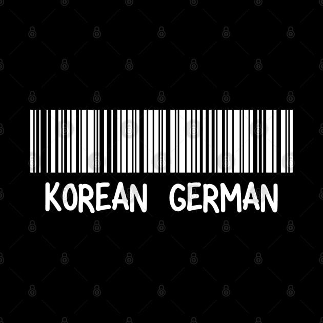 Korean German - Korea, Germany Barcode by The Korean Rage