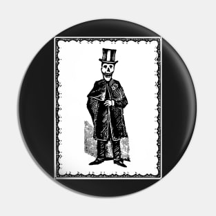 Skeleton Groom (White) Pin