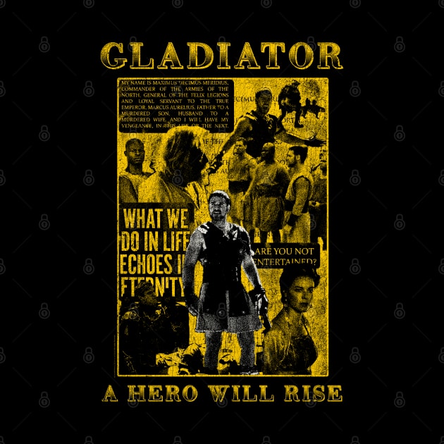 gladiator distressed grunge by Genetics art