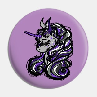 Smoky Purple Unicorn Pin