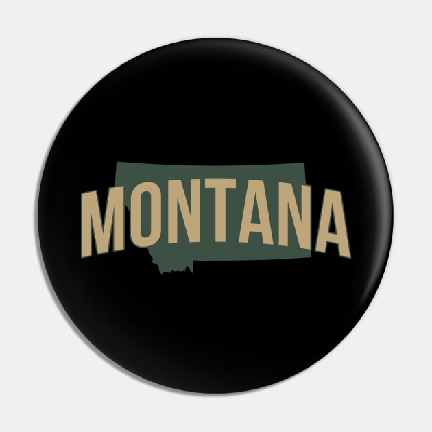 Montana State Pin by Novel_Designs