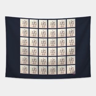 Modern Geometric Origami Bot Tee 3 Tapestry