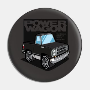 Black - Power Wagon (1980 - White-Based) Pin