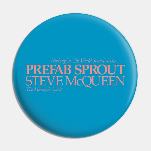 Prefab Sprout Steve McQueen Pin by ronwlim