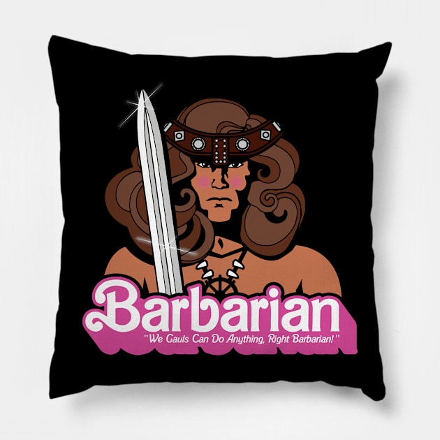 Barbarian Pillow by TrulyMadlyGeekly