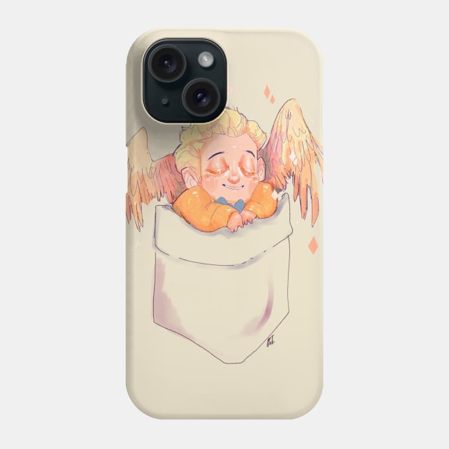 Pocket Angel Phone Case by parkinart