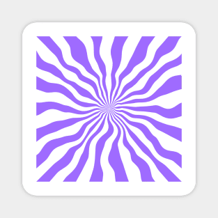 Purple Stripes And White Stripes Magnet