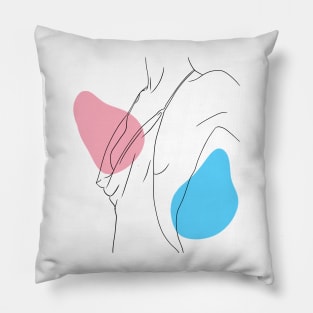 trans woman  illustration Pillow