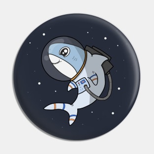 Cute Shark Astronaut Pin