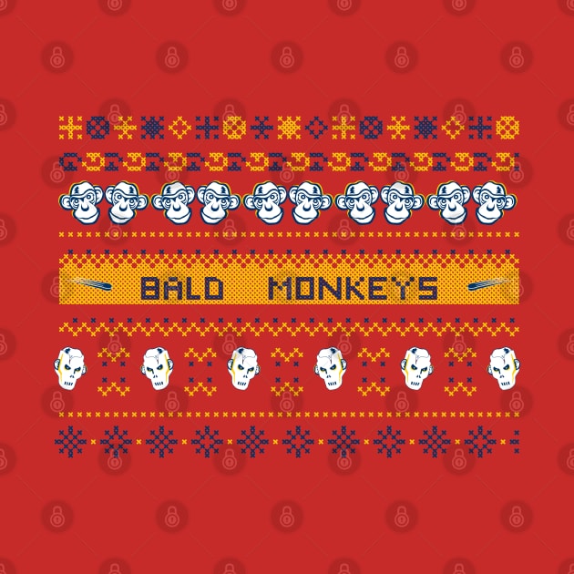 Bald Monkeys Ugly Christmas Sweater - The Original by TBM Christopher