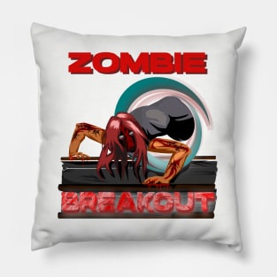 Zombie Breakout (light) Pillow