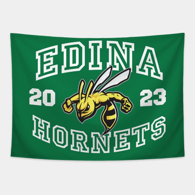 Edina Hornets Tapestry by MindsparkCreative