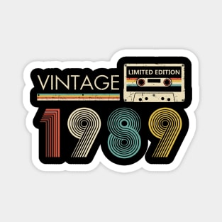 Vintage 1989 Limited Edition Cassette 35th Birthday Magnet