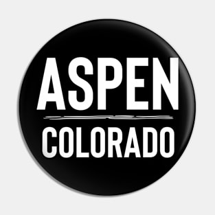 Aspen Colorado Rocky Mountains Pin