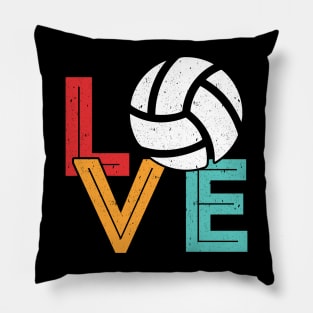 I love volleyball Vintage Pillow