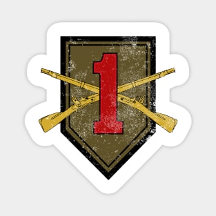 1st Infantry Division (distressed) Magnet