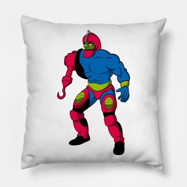 Evil In Bright Colors Pillow by tabslabred