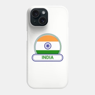 India Country Badge - India Flag Phone Case