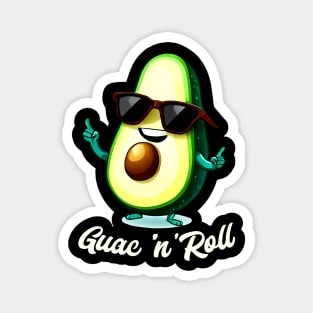 avocado wearing sunglasses funny Magnet