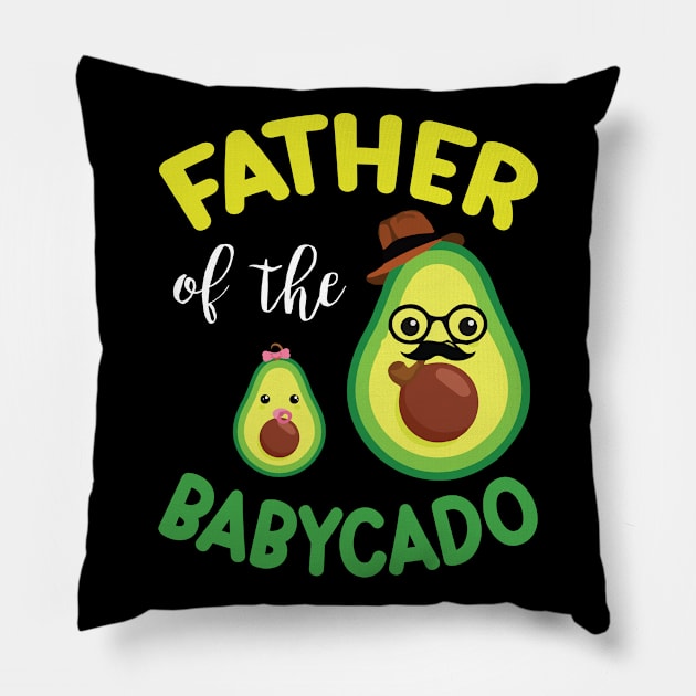 Avocados Dancing Together Happy Father Of The Babycado Daddy Pillow by bakhanh123