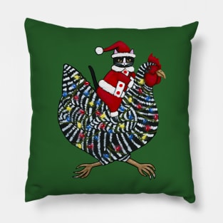 Christmas Chicken Ride Pillow