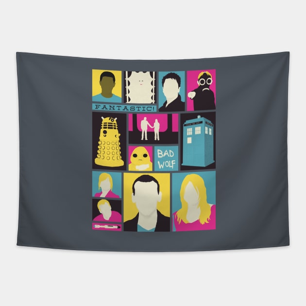 The Ninth Doctor Tapestry by William Henry Design