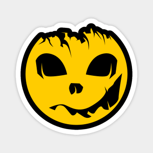 Halloween icon illustration in deep yellow color Magnet