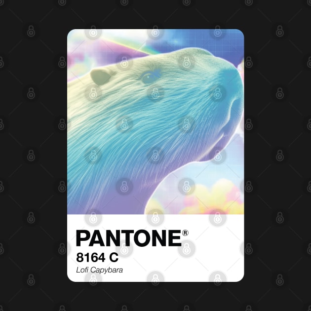 Pantone lofi Capybara swatch by theartistmusician