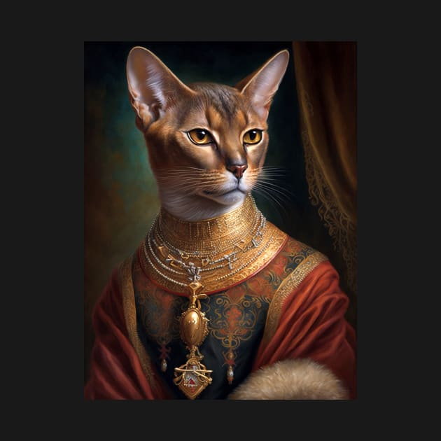 Royal Portrait of an Abyssinian Cat by pxdg