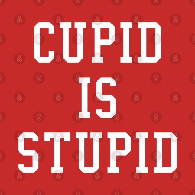 Cupid is Stupid Valentine's Day by dutchlovedesign